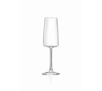 Lot de 6 flûtes ou pompes d'eau ou de verres à vin en cristal essentiel Rcr (30 lute)
