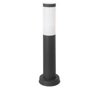 (Lot de 6) Forlight Koral : lampe de jardin étanche IP55 pour l'extérieur. Poteau d'éclairage pour chemins et allées. Lampe de poteau en acier inoxydable de couleur gris urbain, 23W. Lanterne moderne 