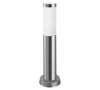 (Lot de 6) Forlight Koral : lampe de jardin étanche IP55 pour l'extérieur. Poteau d'éclairage pour chemins et allées. Lampe de poteau en acier inoxydable de couleur gris urbain, 23W. Lanterne moderne 