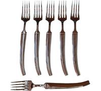 Lot de 6 fourchettes à viande en inox Texas