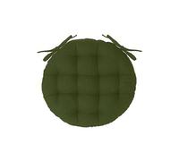 Galettes de chaise rondes - Lot de 6 - Vert kaki