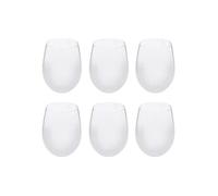- Lot de 6 Gobelets Bas "Givrés" 54cl Transparent