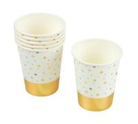 Lot de 6 Gobelets en Carton Mark 25cl Blanc