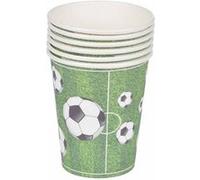 Lot de 6 Gobelets en Papier "Foot" 25cl Vert Vert G