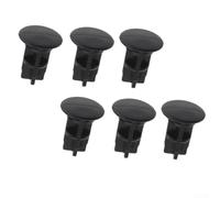 Lot de 6 goupilles de charnière pour couvercle de poubelle de 100 L, 120 L, 240 L, pour poubelles à roulettes - Pièces de rechange en plastique robuste de 43 mm Noir