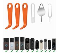 Lot de 6 goupilles de sécurité pour sonnette vidéo Blink/Nest | Compatible avec les sonnettes vidéo Eufy/Arlo & R/ing, plastique et métal, 4 styles de goupilles de démontage