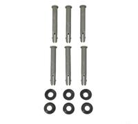 Lot de 6 goupilles et joints de rechange P61759 pour piscines Power Steel - Ajustement précis - Pièces de piscine hors sol robustes