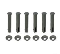 Lot de 6 goupilles et joints de rechange pour piscines Pro Steel, 60 mm de long, kit de pièces de réparation compatibles avec les cadres ronds, 427/457 cm, matériel essentiel pour l'entretien et la