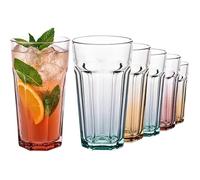 Lot de 6 grands verres à cocktail - 630 ml - Design rétro XXL - 700 ml - Lot de 6 verres à cocktail VERRE A COCKTAIL