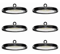 Lot de 6 - HOFTRONIC - UFO High Bay LED 200W 28000 lm 4000K IP65 Noir