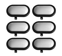 Lot De 6 Hublots Led 6w - 480 Lumens - Ip65 Noir