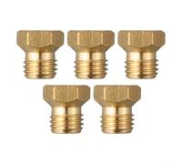 Lot de 6 injecteurs de propane en laiton pour chauffe-eau et cuisinière, filetage M6 x 0,75, tailles 0,5/0,65/0,87 mm