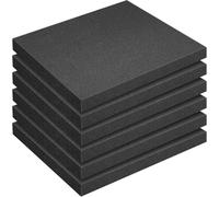 Lot de 6 inserts en mousse découpées - 40 x 30 x 4 cm - Pour mallette de | Mallette à outils en mousse à découper soi-même