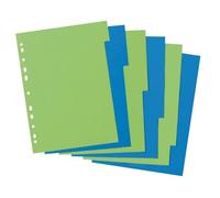 Lot De 6 Intercalaires Greenline - Format A4 - En Carton Manille Aux Couleurs Vives