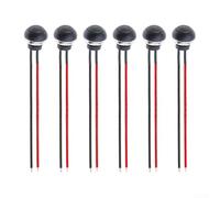 Lot de 6 interrupteurs à bouton-poussoir momentané de 12 mm avec circuit à réinitialisation automatique à 2 positions et construction en PVC + cuivre, répond aux besoins d'interface électrique