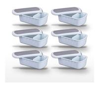 Lot de 6 lunch box 1,2 L avec 6 ustensiles de cuisine Fackelmann Storage Bleu