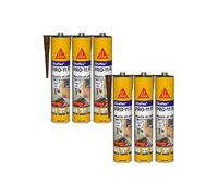 Lot de 6 mastics colle SIKA Sikaflex PRO 11 FC Purform - Marron - 300ml