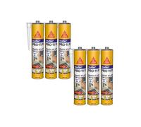 Lot de 6 mastics colles SIKA Sikaflex PRO 11 FC Purform - Blanc - 300ml