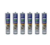 Lot de 6 mastics MS polymères de fixation et étanchéité 290 ml gris - BOSTIK MSP107-GRISx6