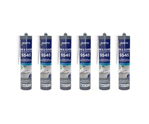Lot de 6 mastics silicone neutre sanitaires intérieur Blanc 300ml - BOSTIK S545-BLANCx6