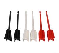 Lot de 6 mélangeurs de perceuse pour résine époxy et peinture - Fouet mélangeur en ABS réutilisable pour perceuses, béton, mortier, colle - Ensemble de tiges de mélange de 16,5 cm
