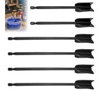 Lot de 6 mélangeurs en résine époxy, mélangeur de couleur, pour perceuse 1/4, visseuse sans fil, fouet de peinture pour visseuse sans fil, réutilisable, pour peinture époxy, peinture et glaçage