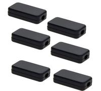 Lot de 6 mini boîtes de jonction en plastique, 10 x 20 x 11 mm, boîtier anti-poussière pour projets électroniques, alimentation, instruments (noir)