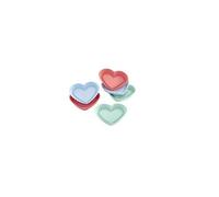Lurch 83017 Coeur Moule à Tarte Silicone Noir 23 x 12 x 2 cm 6 Pièces