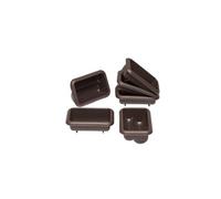 Lot de 6 mini moules - Marron