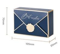 NOVAGO- Lot de 6 mini petites boites à cadeau/bijoux/bonbons/dragées en carton papier avec les motifs (Multicolore 4)