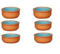 Lot de 6 mini ramequins à sauce, plats de service allant du four à la table, plats profonds, plats en terre cuite, tapas, crème brûlée, argile