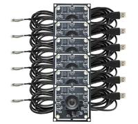 Lot de 6 modules caméra USB, 1 mégapixel, résolution 1280x720, objectif grand angle de 100°, câble de 3 mètres
