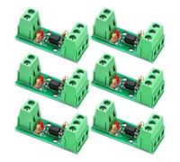 Lot de 6 modules opto-isolants avec isolation 3000 V, courant maximum 50 mA, taille 40,3 x 14,9 mm, large plage de tension 3-24 V pour systèmes de contrôle industriels (12 V)