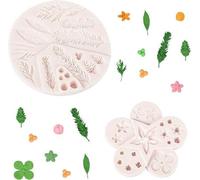 Lot de 6 moules à chocolat en silicone, moules à bonbons 3D, formes variées, moules antiadhésifs en forme de fleurs, moules à pâtisserie blancs