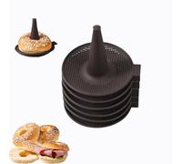 Lot de 6 Moules à Donuts, Moules à Bagel, Moule à Gâteaux Donut Muffin en Silicone, pour Bagels et Pain, Pâtisserie Les Beignets