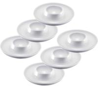 Lot de 6 moules à œufs en plastique - Moules ronds pour la conservation des aliments, diamètre 10 cm