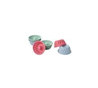 Lurch 83018 - Mini Gugelhupf Flexer Form , diamètre 7 cm, hauteur 3,5 cm, silicone - Multicolore - 8 x 8 x 8,2 cm- Set de 6