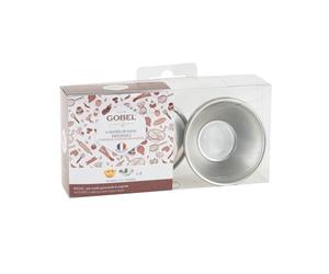 Lot de 6 moules Pastéis da Natas en fer blanc - Gobel