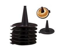 Lot de 6 Moules pour Préparer Bagels Silicone Marron pour la pâtisserie les beignets le pain la pâtisserie pour bagels et beignets