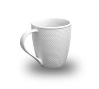Lot de 6 mugs blanc - "Serenity" | Lot de 6 mugs, 447 ml, 100% porcelaine, 10 x 11 cm, Blanc, Micro-ondes, Lave-vaisselle, Collection Serenity
