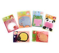 Lot de 6 notes autocollantes fantaisie en forme d'animal mignon