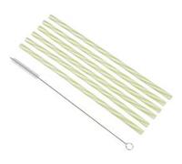 Lot de 6 Pailles & Brosse Réutilisables 23cm Vert Vert G