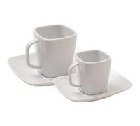 lot de 6 paires tasses thé carrees l76 x lg76 x h81 mm. 25