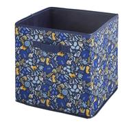 Lot de 6 paniers de en tissu pliables - BOX AND BEYOND - Polycoton - Blanc / Terracotta - Motif Bohême - 31x31x31cm