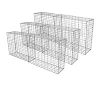 Monstershop Lot de 6 paniers gabions 100x80x30