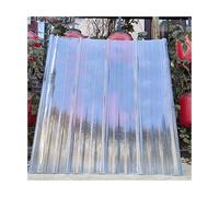 Lot de 6 panneaux de toiture en polycarbonate transparent ondulé, isolation de rechange pour serre extérieure