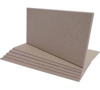lot de 6 panneaux muraux acoustiques HWC-L52, panneaux muraux acoustiques, insonorisant 1 m2 de surface 60x30cm ~ brun clair