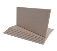 Lot de 6 panneaux muraux acoustiques MENDLER HWC-L52 1 m2 de surface 60x30cm marron clair Marron G