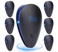Lot de 6 pièges à souris à ultrasons pour l'intérieur, anti-parasites, fourmis, cafards, rongeurs, souris, insectes, moustiques, araignées, pour la maison, le bureau, la cuisine