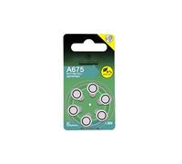 Visiodirect Piles bouton auditives A675/675 - Lot de 6